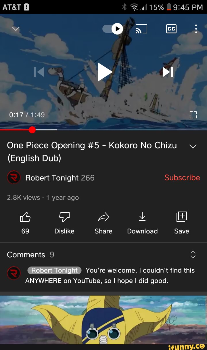 One Piece OP 5 - Kokoro no Chizu 