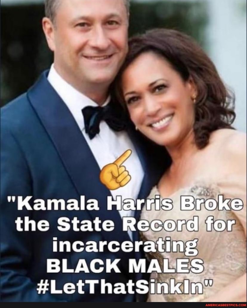 "Kamala Harris Broke the State Record for incarcerating
BLACK MALES
#LetThatSinkIn"