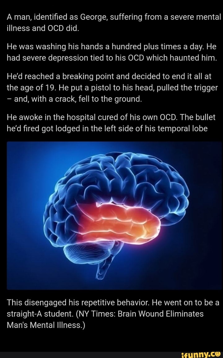 Illness and OCD did. He was washing his hands a hundred plus times a ...