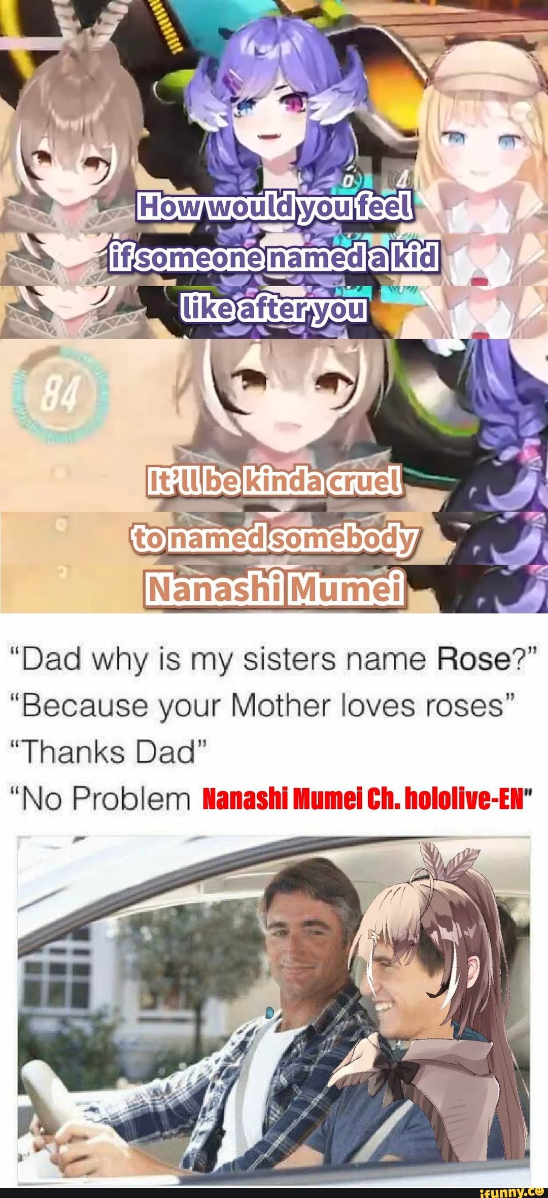 Al Somebody Dad Why Is My Sisters Name Rose Because Your Mother