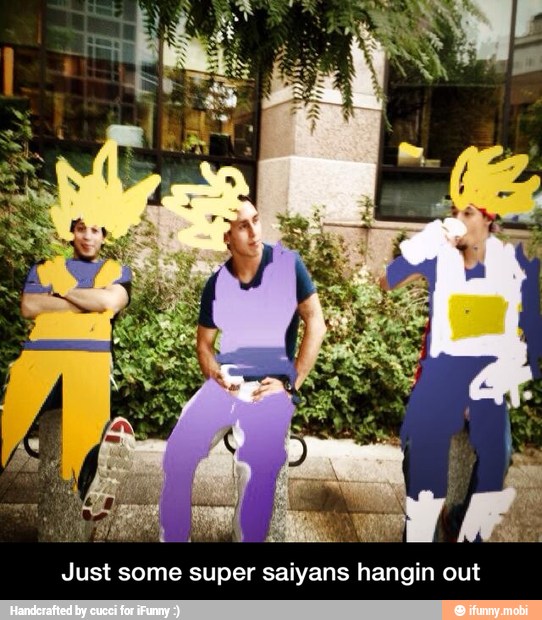 Just some super saiyans hangin out - Just some super saiyans hangin out