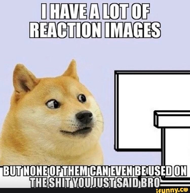 HAVE ALOT OF REACTION IMAGES
THE