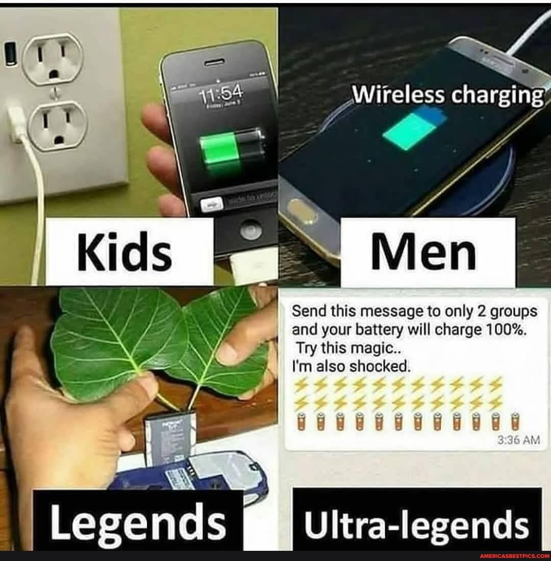 charging'
Send this message to only 2 groups and your battery will charge 100%.
Try this magic..
I'm also shocked.
AM
Ultra-legends