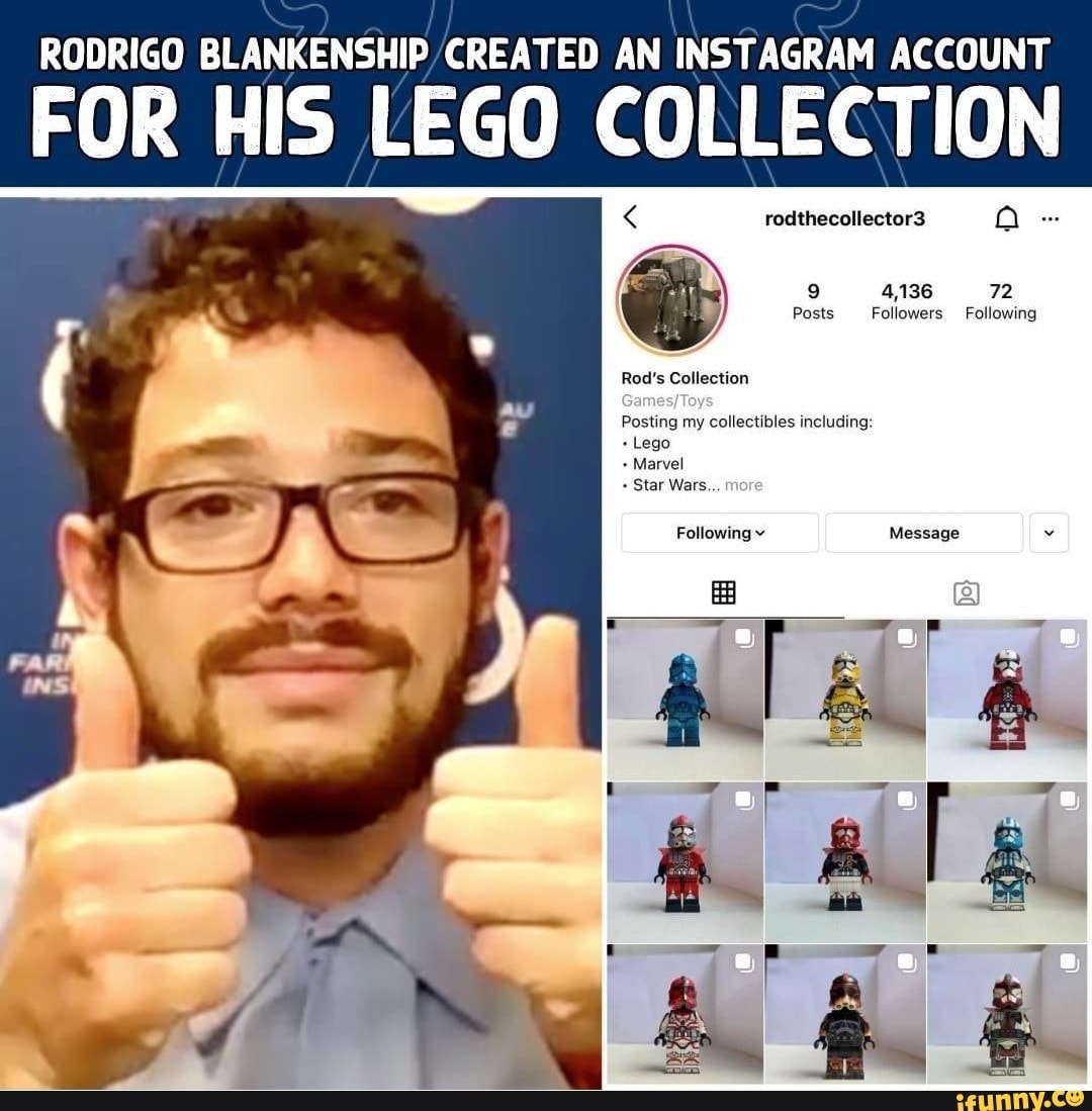 Rodrigo Blankenship built Lego sets after securing the job as the