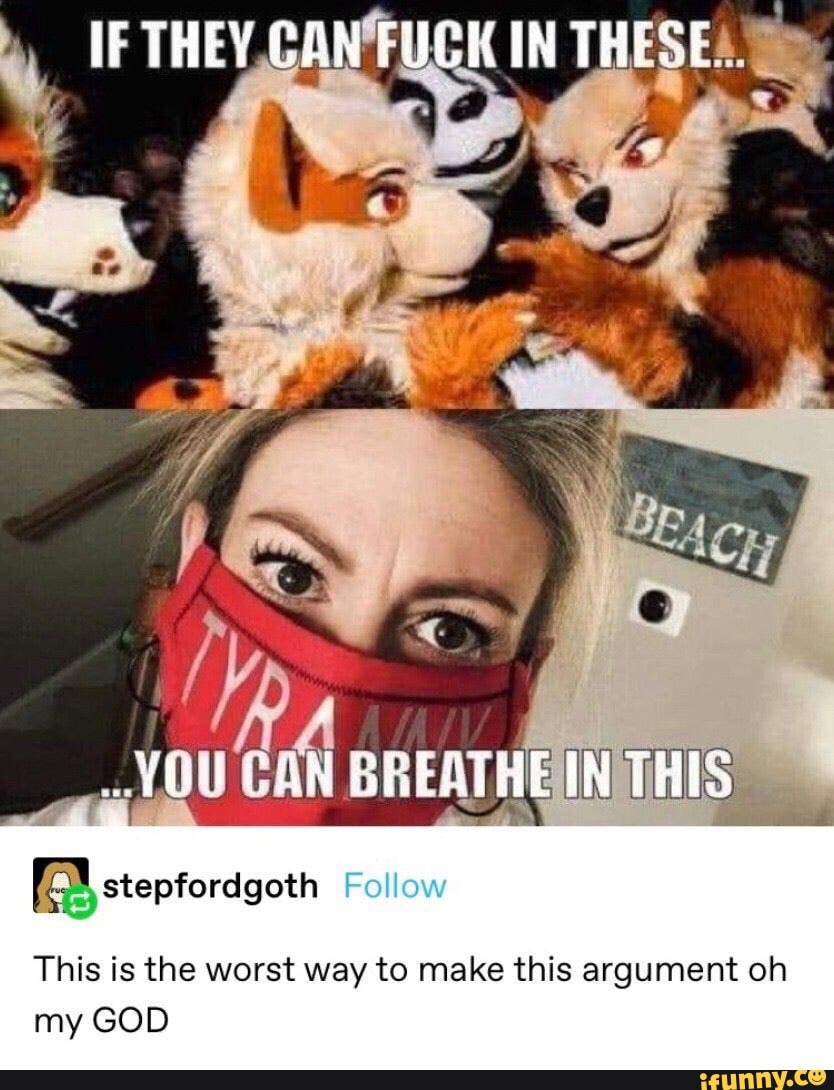 This is the worst way to make this argument oh
my GOD