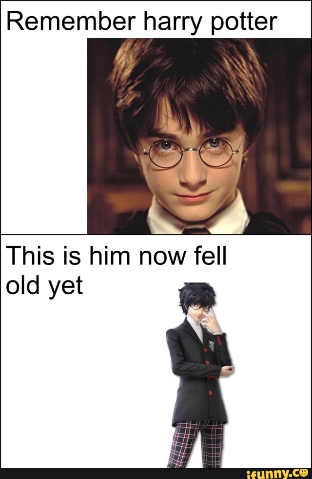 Remember harry potter This is him now fell old yet ª - iFunny