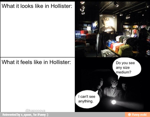 What it looks like in Hollister:
any size