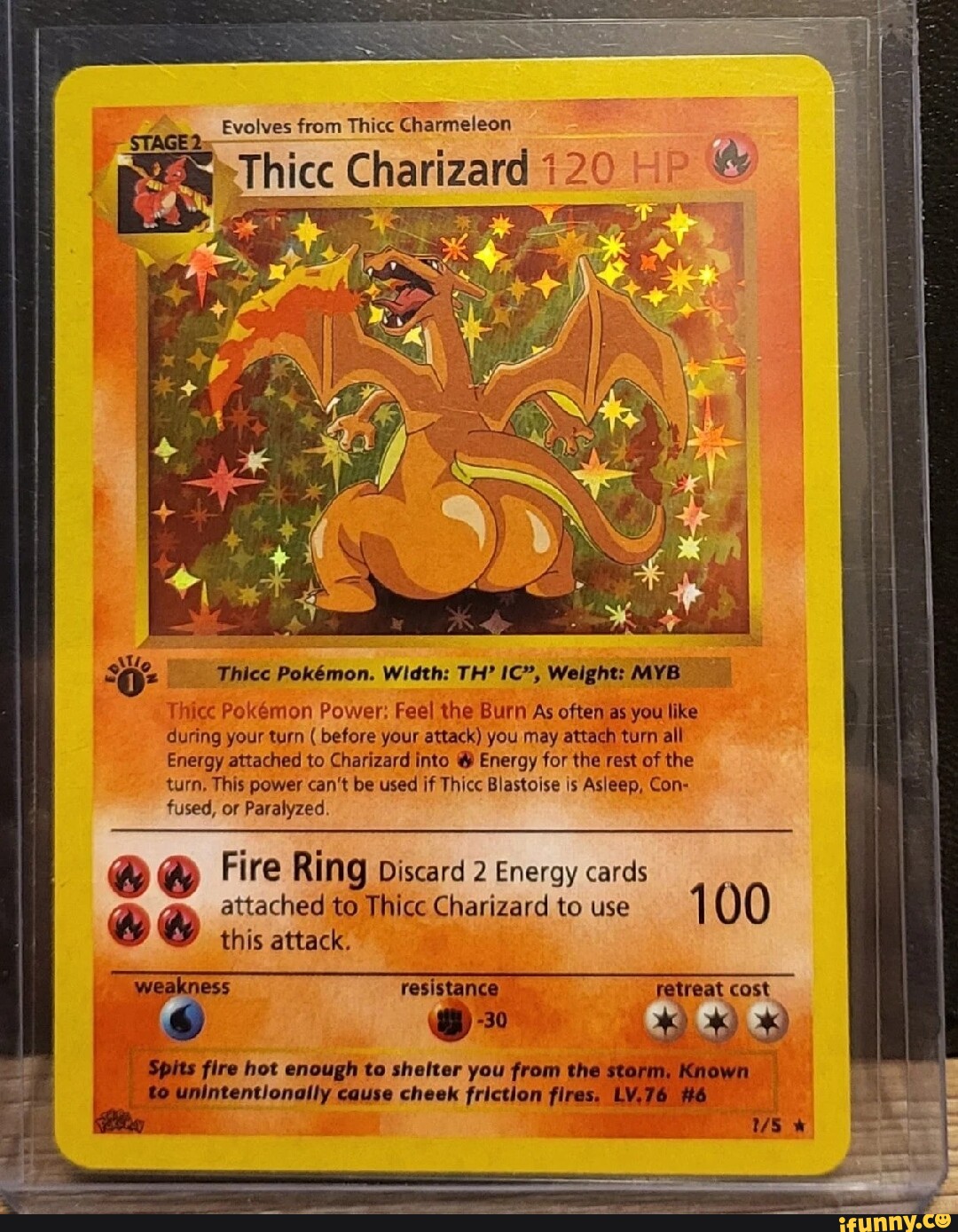 Evolves from Thicc Charmeleon )Thicc Charizard 42 _ Thicc Pokemon ...