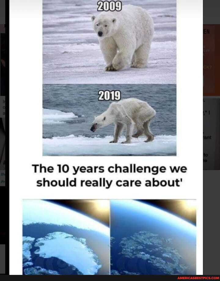 The 10 years challenge we should really care about'