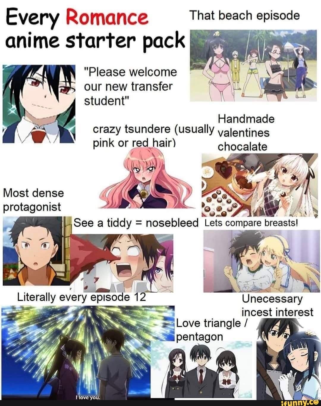 Every Romance That beach episode anime starter pack 