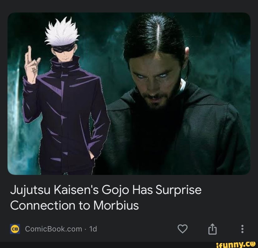 He Jujutsu Kaisen's Gojo Has Surprise Connection to Morbius ComicBook ...