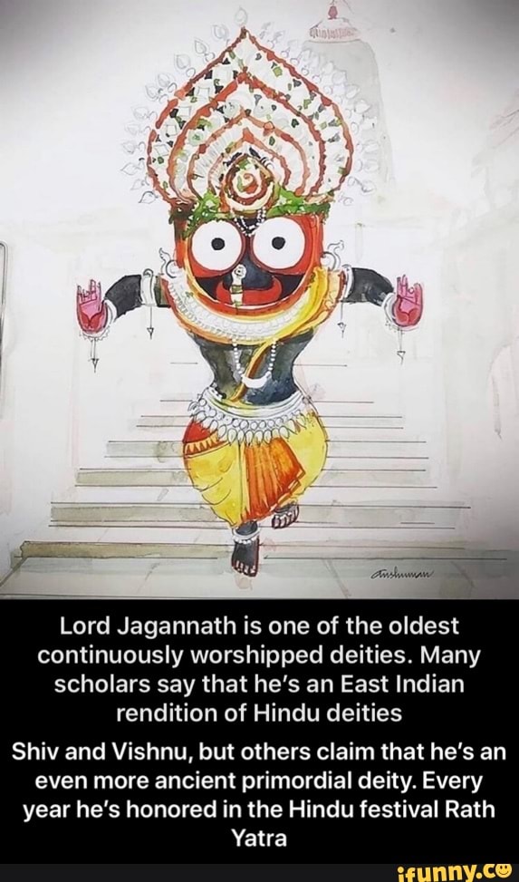 Lord Jagannath Is One Of The Oldest Continuously Worshipped Deities ...