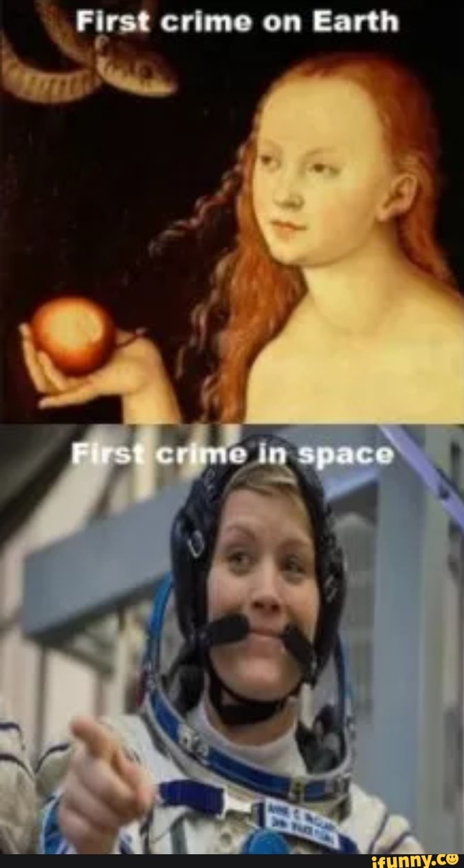 e
First crime on Earth
