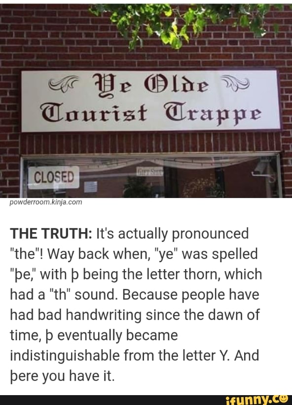 Thorn Letter Y Letter