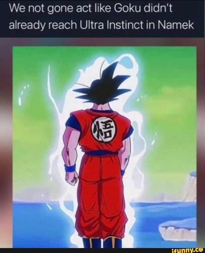 We not gone act like Goku didn't already reach Ultra Instinct in Namek ...