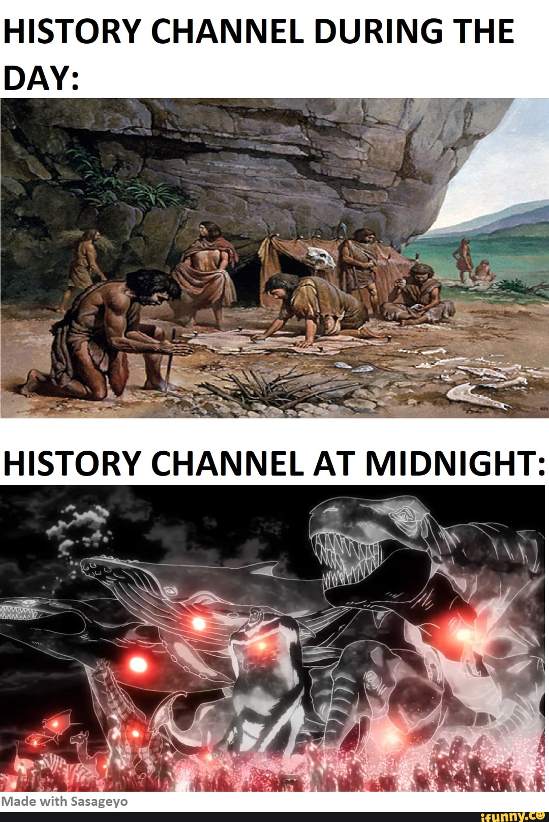 HISTORY CHANNEL DURING THE DAY:
