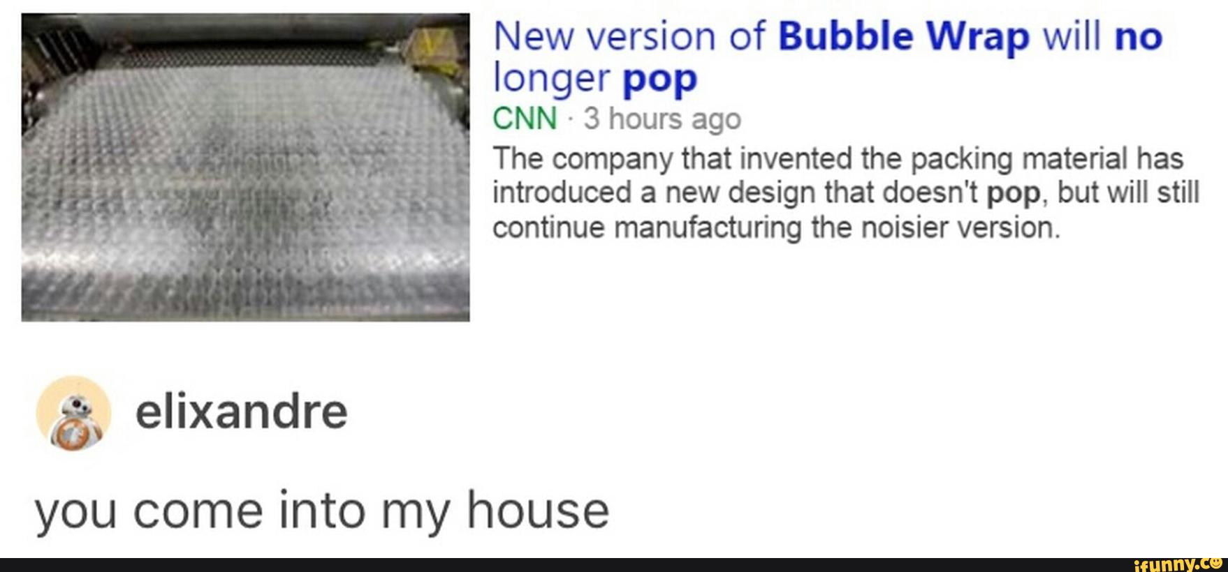 the new version of bubble wrap