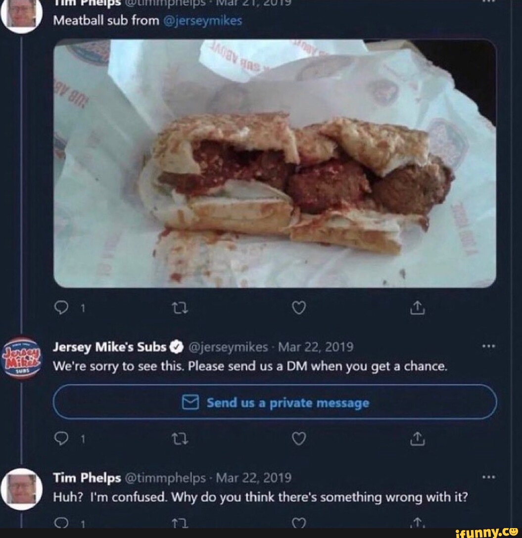 Meatball sub from jerseym es Jersey Mike's Subs jerseymikes Mar 22