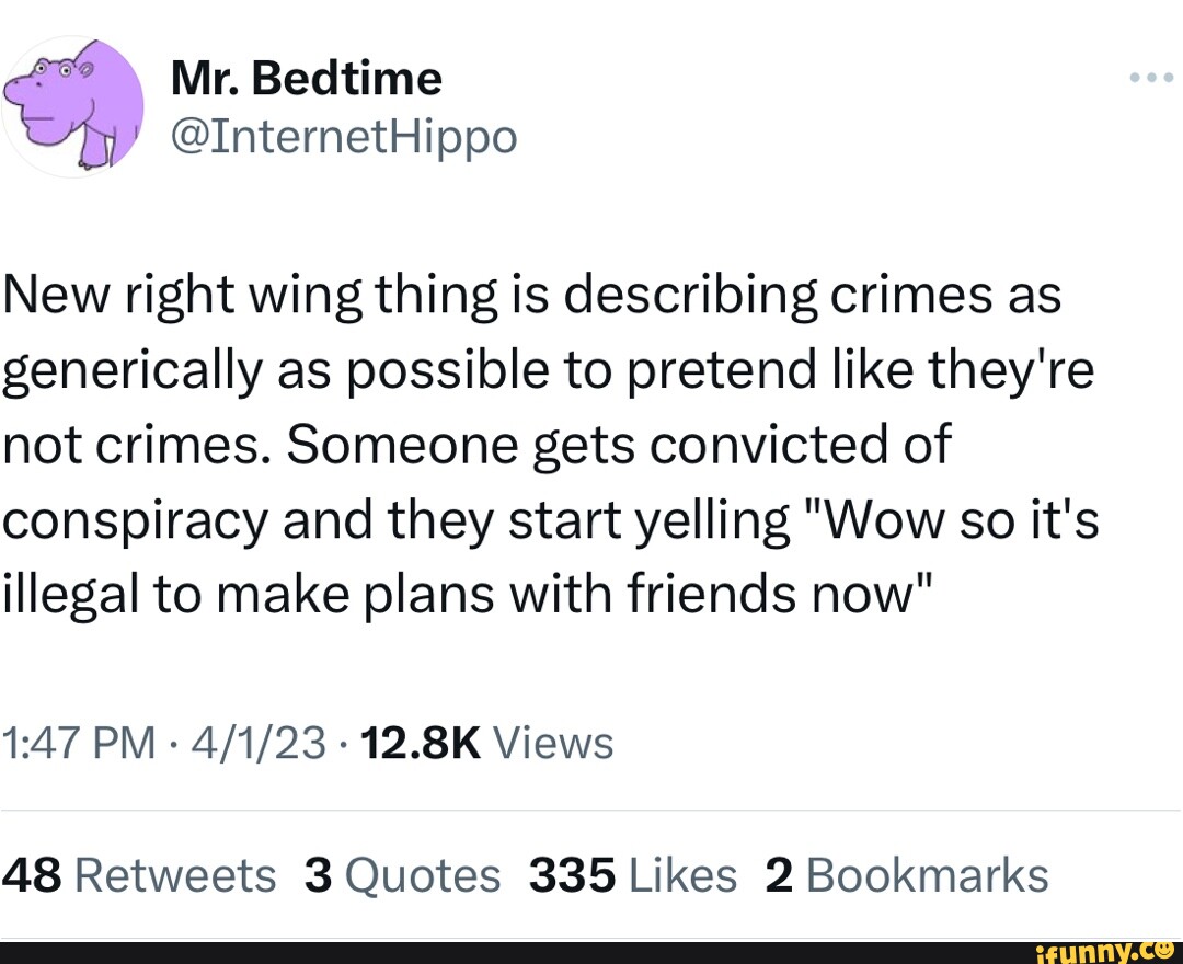 New right wing thing is describing crimes as generically as possible to