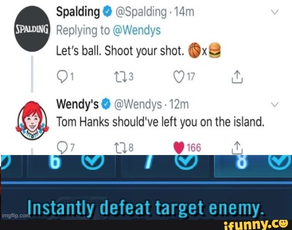 Replying to @Wendys
Let's ball. Shoot your shot. @x@