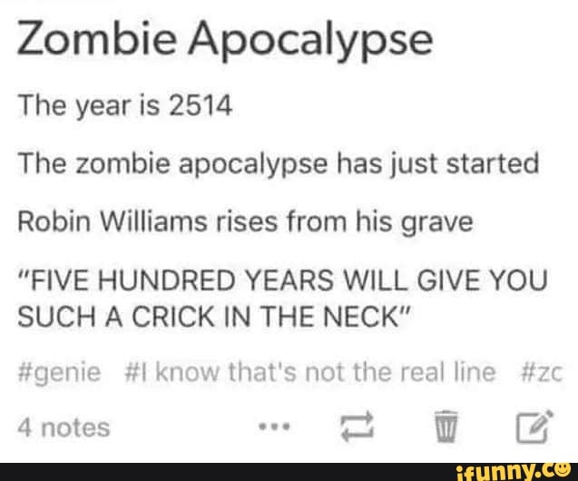 Zombie Apocalypse The year is 2514 The zombie apocalypse has just ...