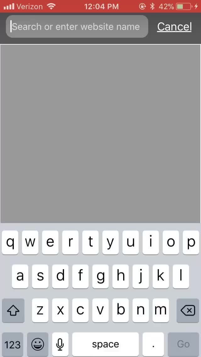 Search Or Enter Website Name Cancel