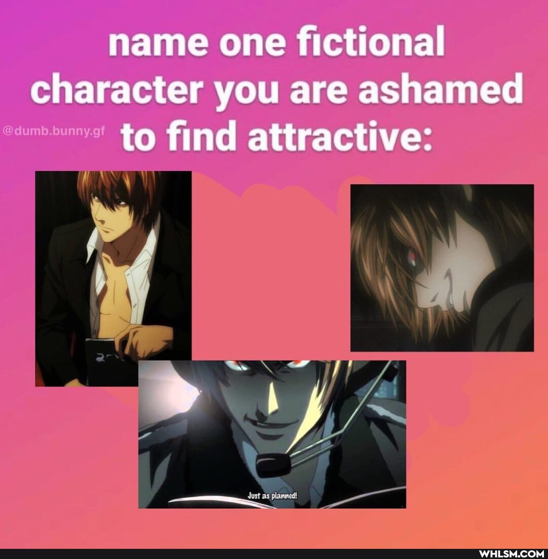 name one fictional character you are ashamed to find attractive:
if