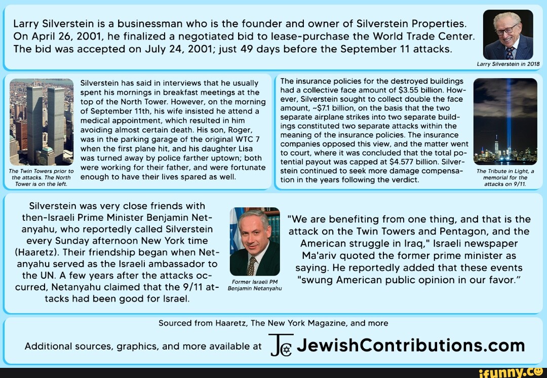 Larry Silverstein is a businessman who is the founder and owner of