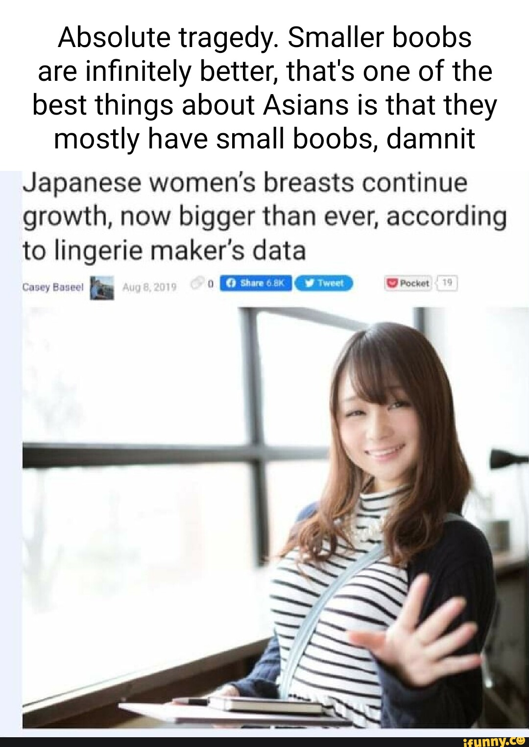Japanese women's breasts continue growth, now bigger than ever, according  to lingerie maker's data