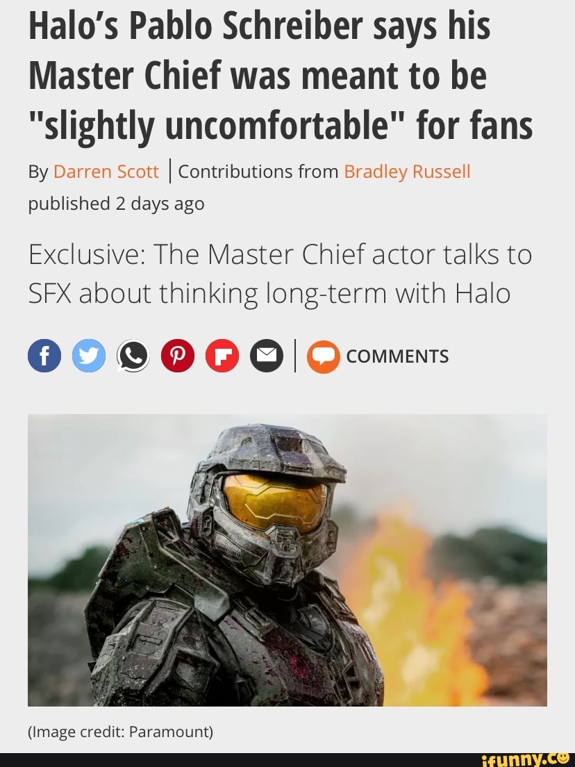 Halo actor Pablo Schreiber explains the thinking behind Master