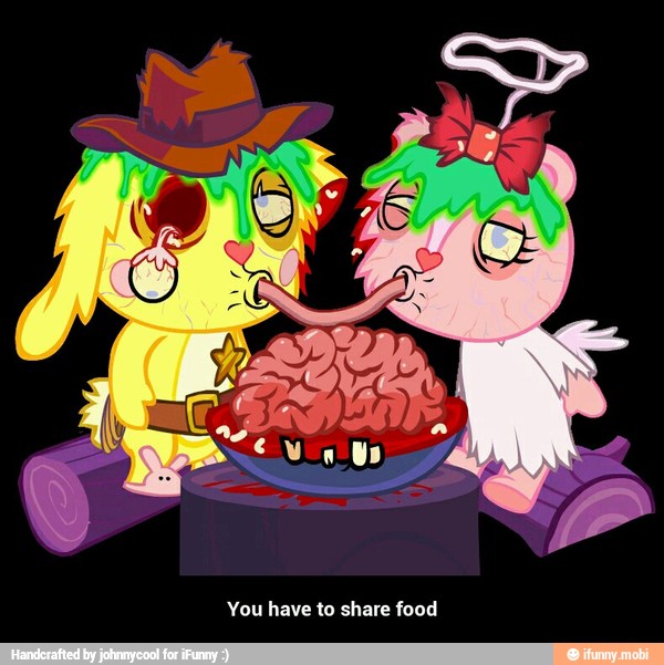 You have to share food