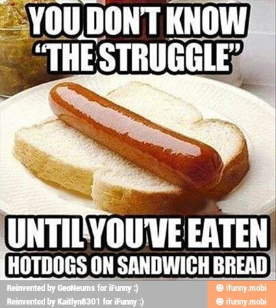 TILVOUVE EATEN
HOTDOGS ON SANDWICH BREAD)