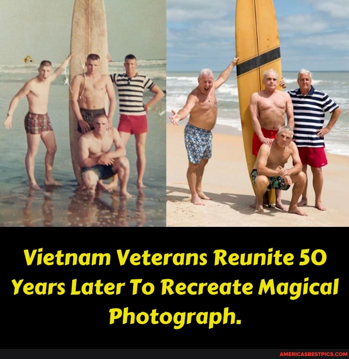 Vietnam Veterans Reunite 50
Years Later To Recreate Magical
Photograph.
