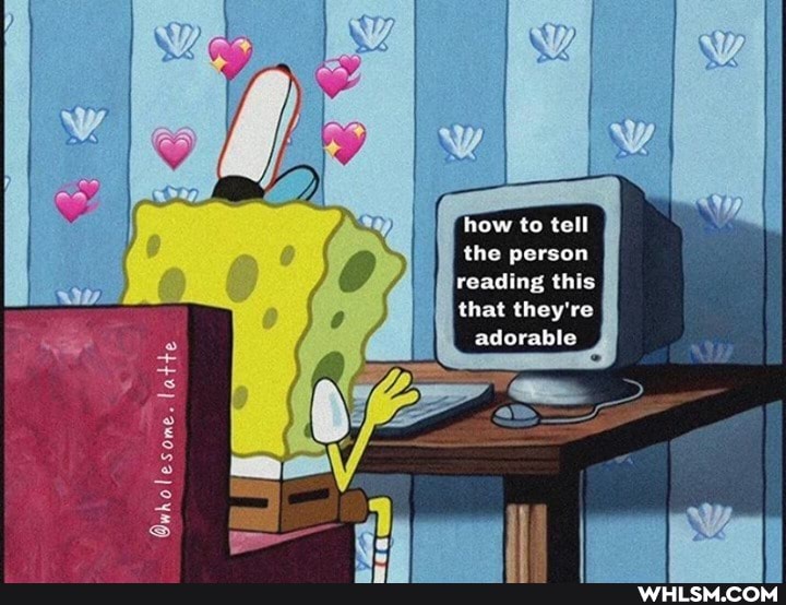 now to tell the person reading this that they're adorable