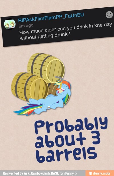 about 3
barrels