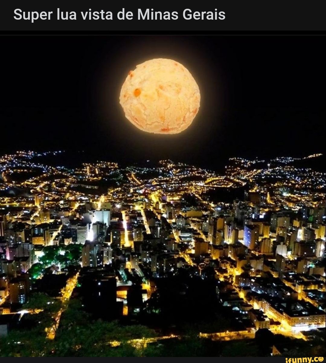 Super lua vista de Minas Gerais