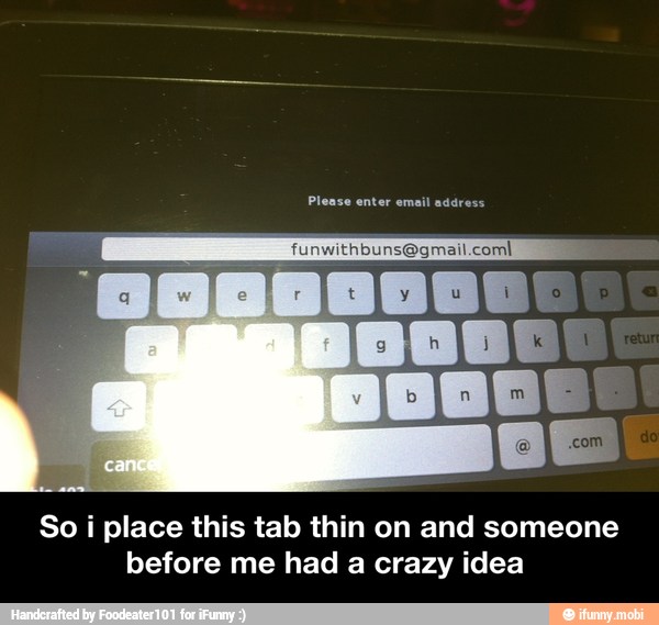 So i place this tab thin on and someone
before me had a crazy idea - So i place this tab thin on and someone before me had a crazy idea