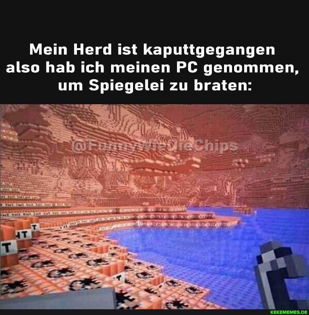 Mein Herd ist kaputtgegangen also hab ich meinen PC genommen, um Spiegelei zu braten: