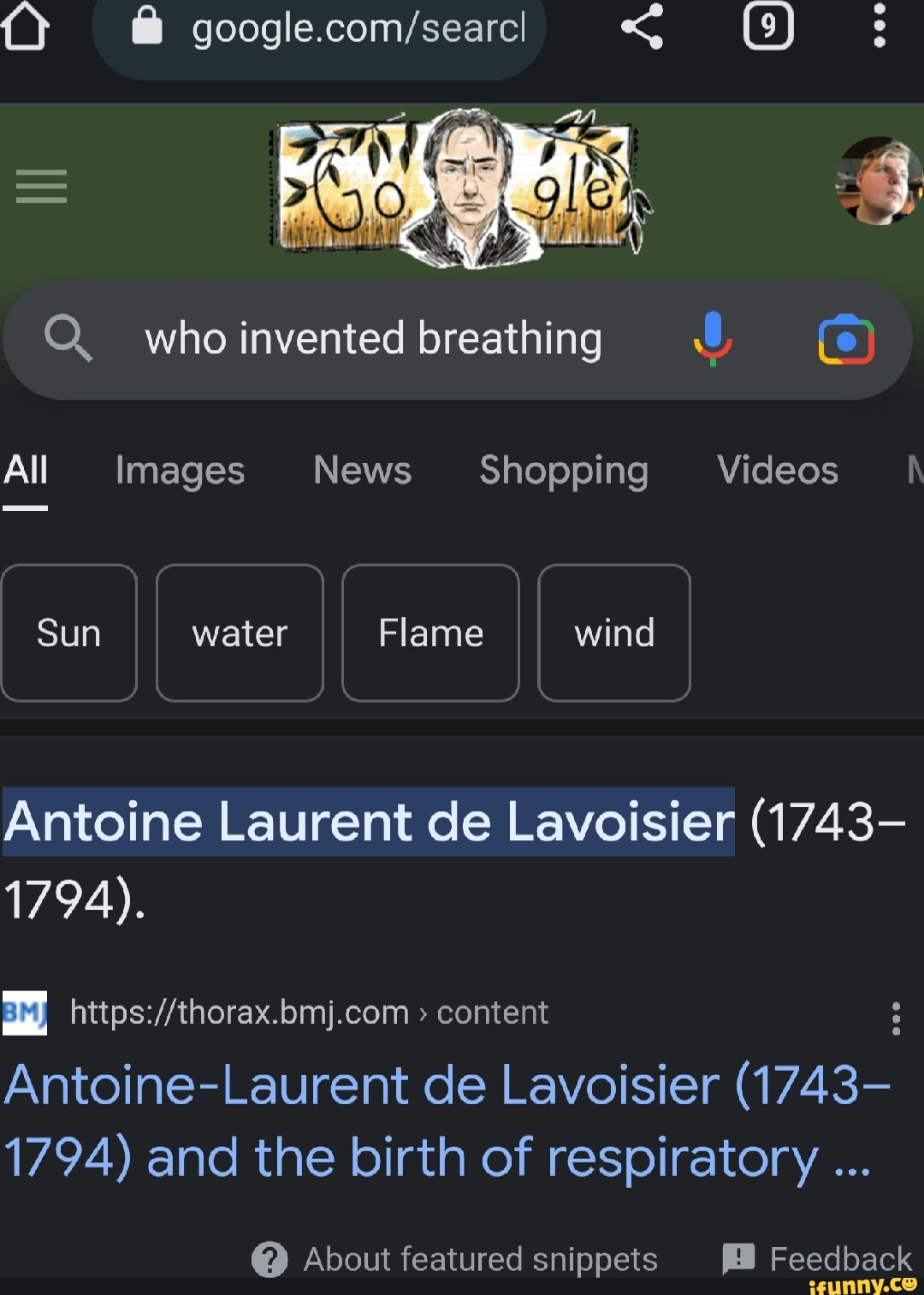 Q. who invented breathing All Images News Shopping Videos Sun water