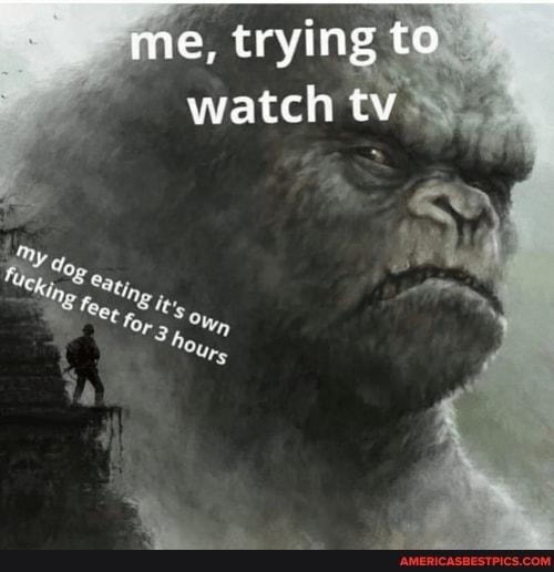me, trying to
watch tv