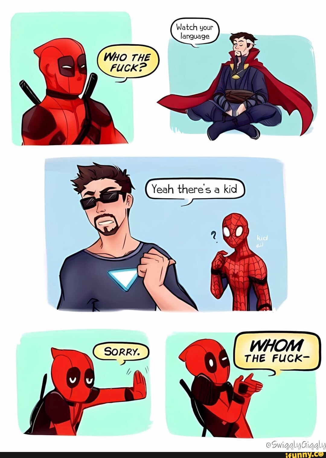 Watch your larguage WHO THE FUCK? Yeah theres kid THE FUCK- Sorry. )  eowigglt \\Giag\\ - iFunny, image size:1080x1517