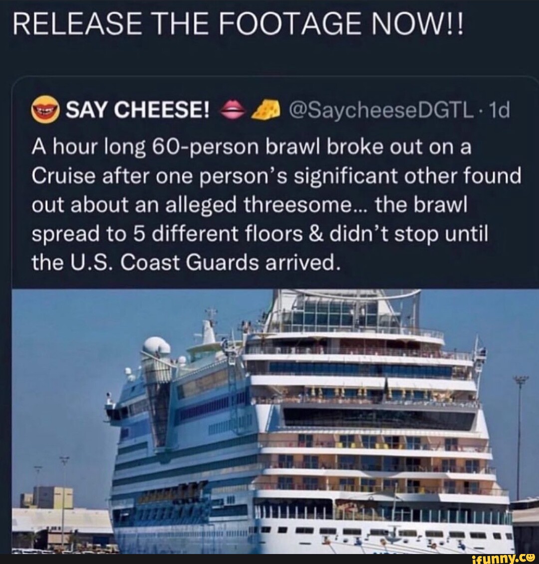 60 person brawl cruise ship