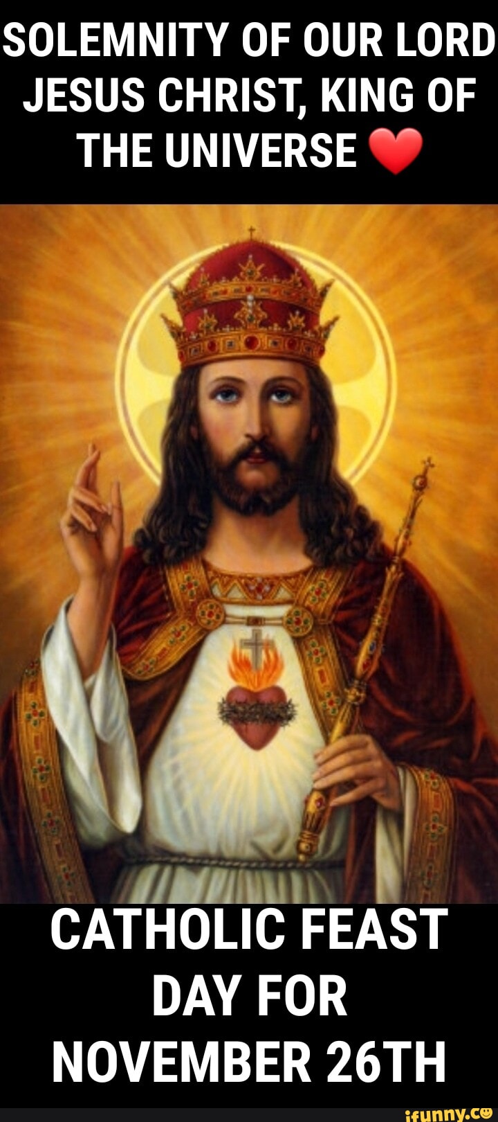 SOLEMNITY OF OUR LORD JESUS CHRIST, KING OF THE UNIVERSE po CATHOLIC