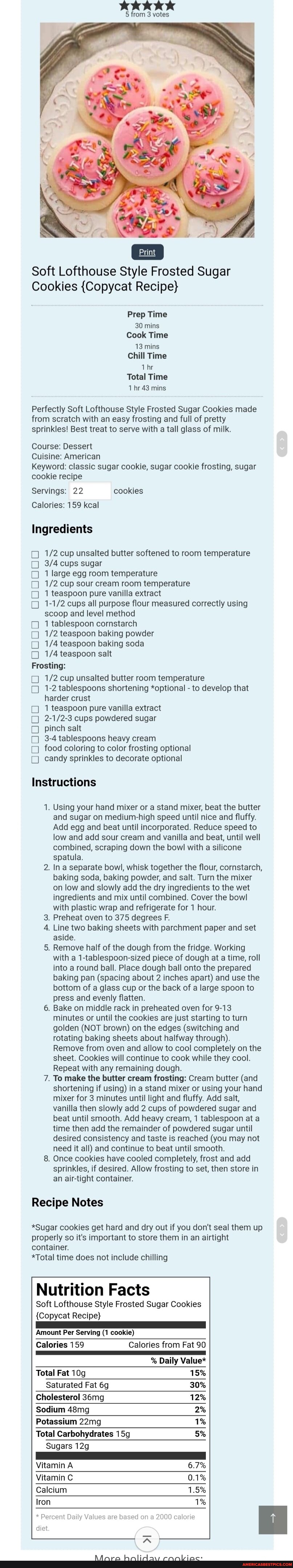 5 from 3 votes Soft Lofthouse Style Frosted Sugar Cookies {Copycat