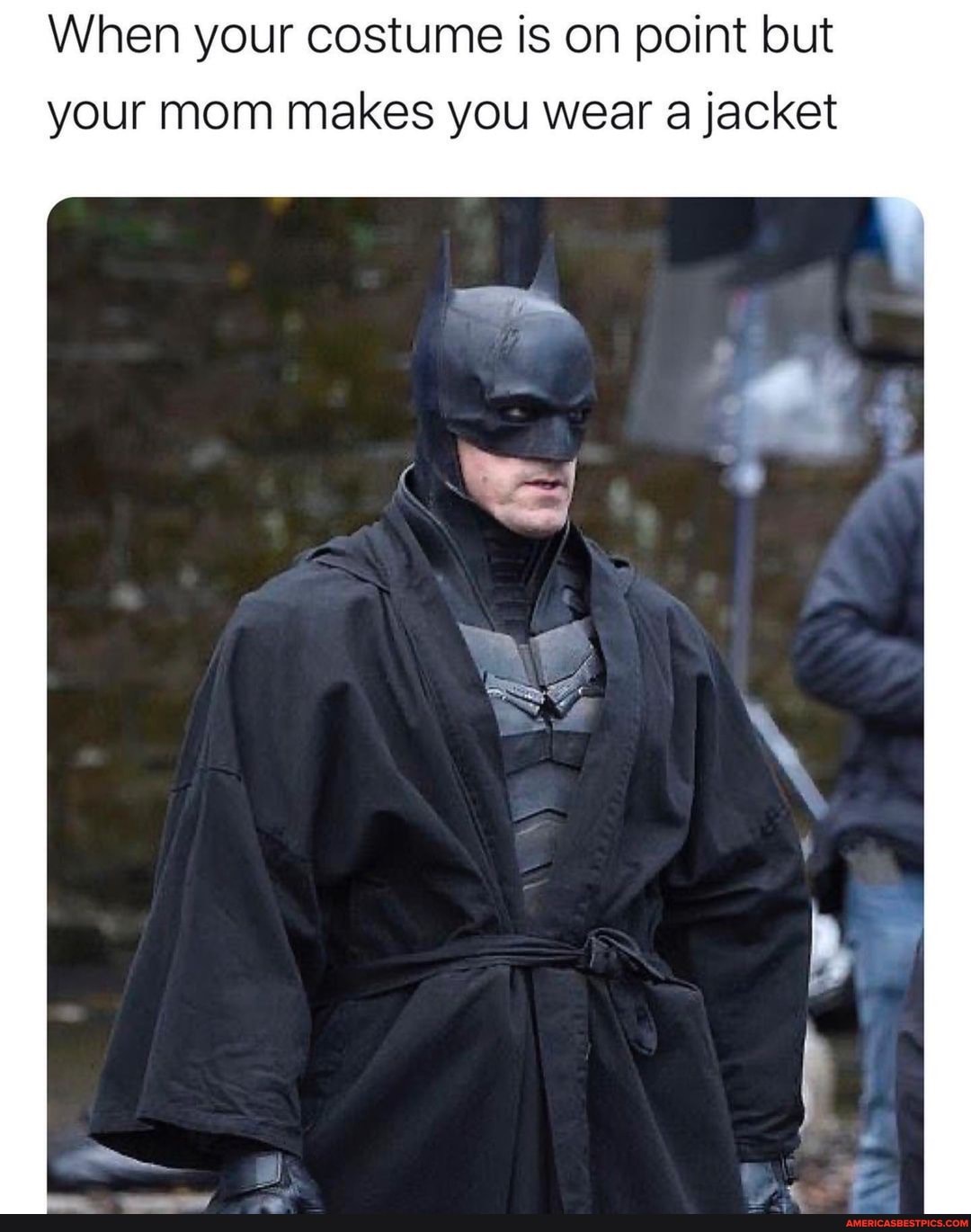 When your costume is on point but
your mom makes you wear a jacket