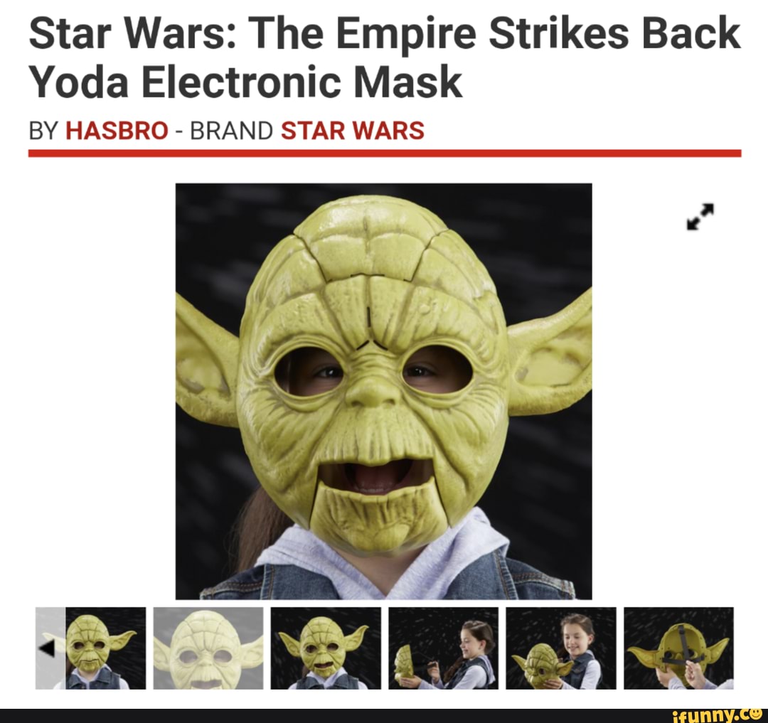 Nightmare fuel Yoda mask Star Wars The Empire Strikes Back Yoda