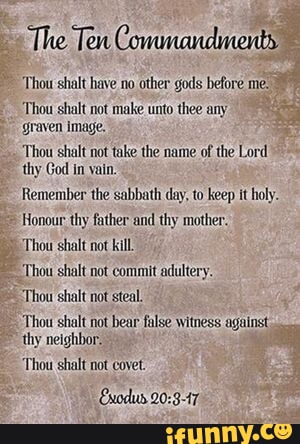 Commandments memes. Best Collection of funny Commandments pictures on ...