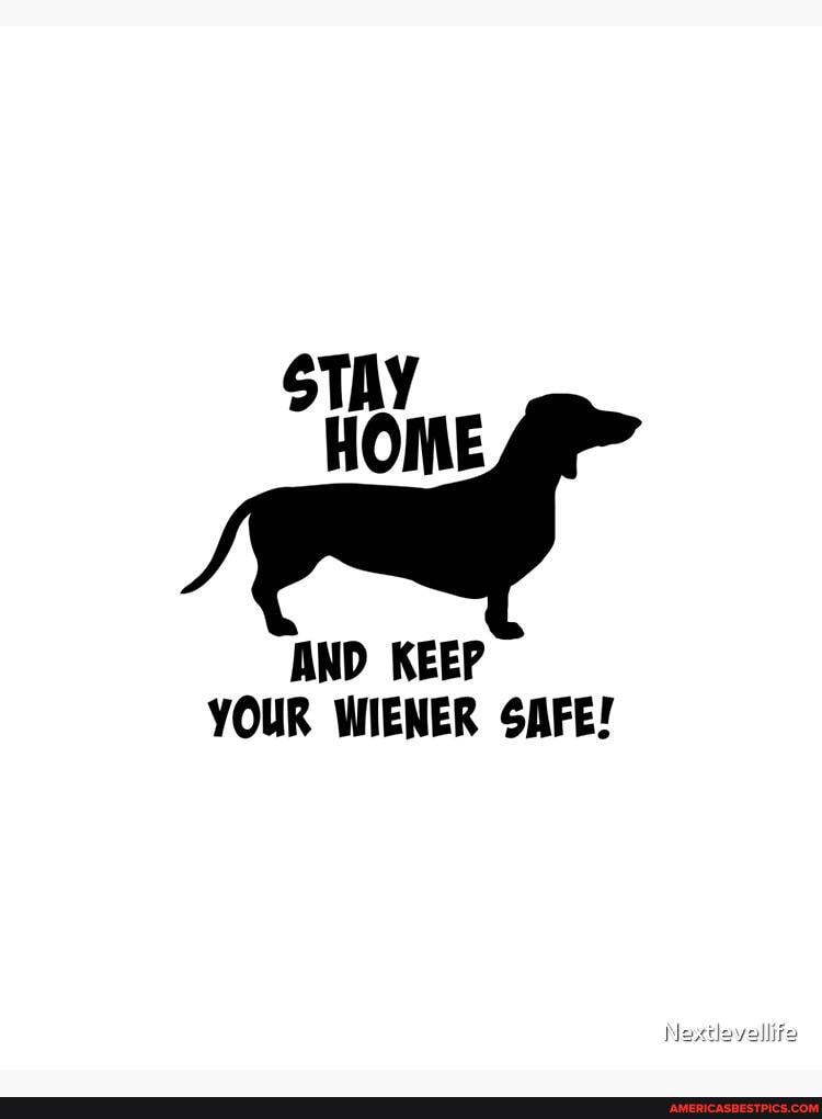 STAY HOME
AND KEEP YOUR WIENER SAFE!