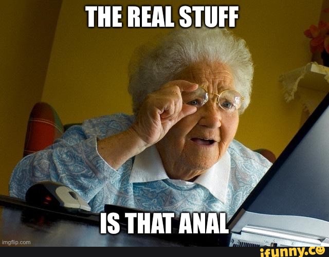 THE REAL STUFF
ISTHATANAL