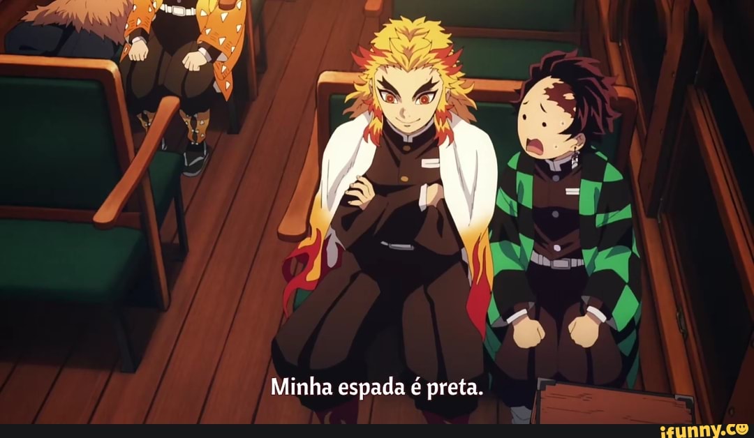 Minha espada é preta.
